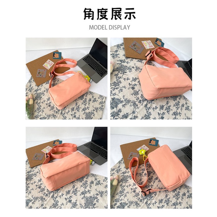 Túi Đeo Chéo Thể Thao Chống Thấm Nước Màu Sắc Kẹo Ngọt Thời Trang Cho Nam Và Nữ