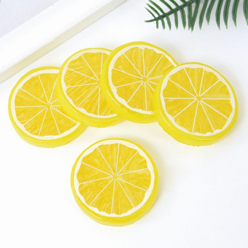 ANEMONE Mô Hình Lát Chanh Giả Mini Bằng Nhựa Trang Trí Sổ Tay Cho Bé
