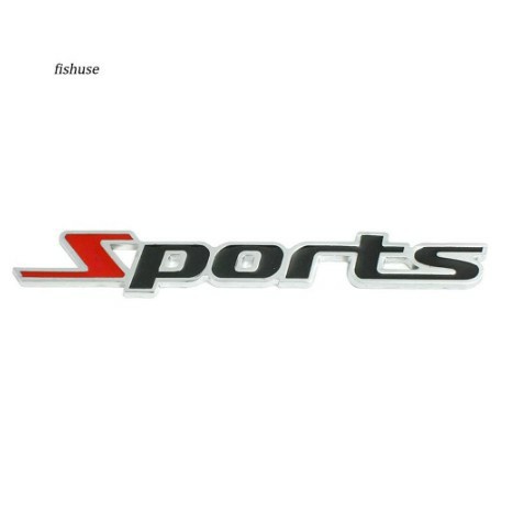 Logo kim loại SPORT 3D cao cấp gắn ô tô xe hơi xe máy