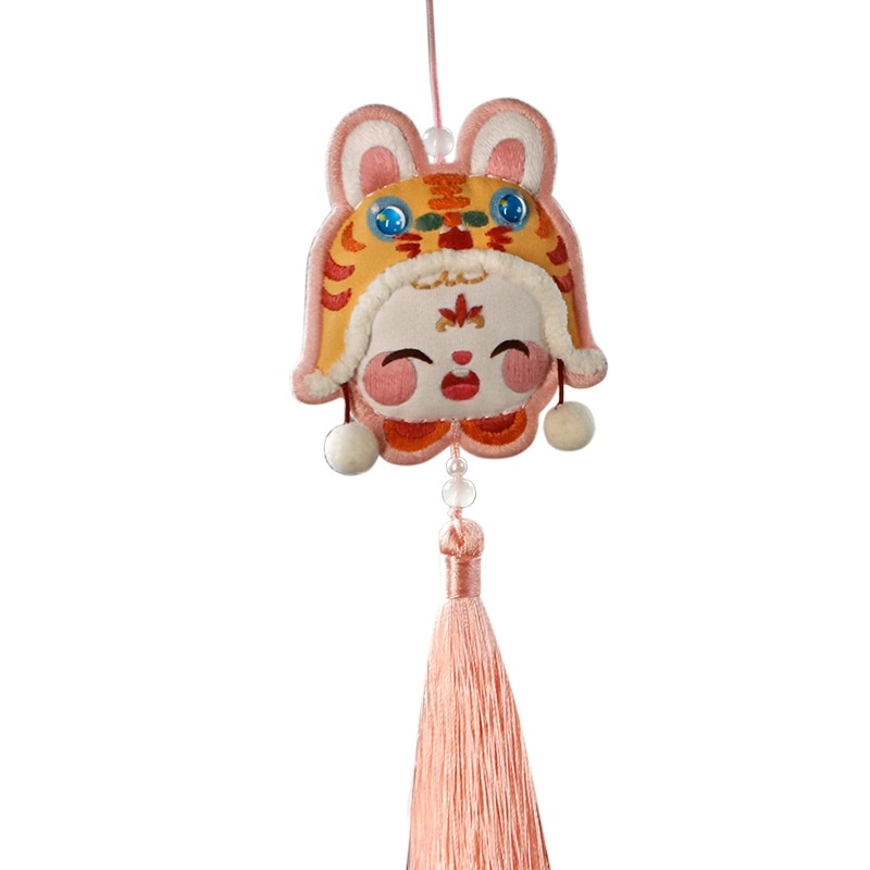 Túi Thơm Treo Xe Hơi Diy Thêu Hình Chú Thỏ Xinh Xắn