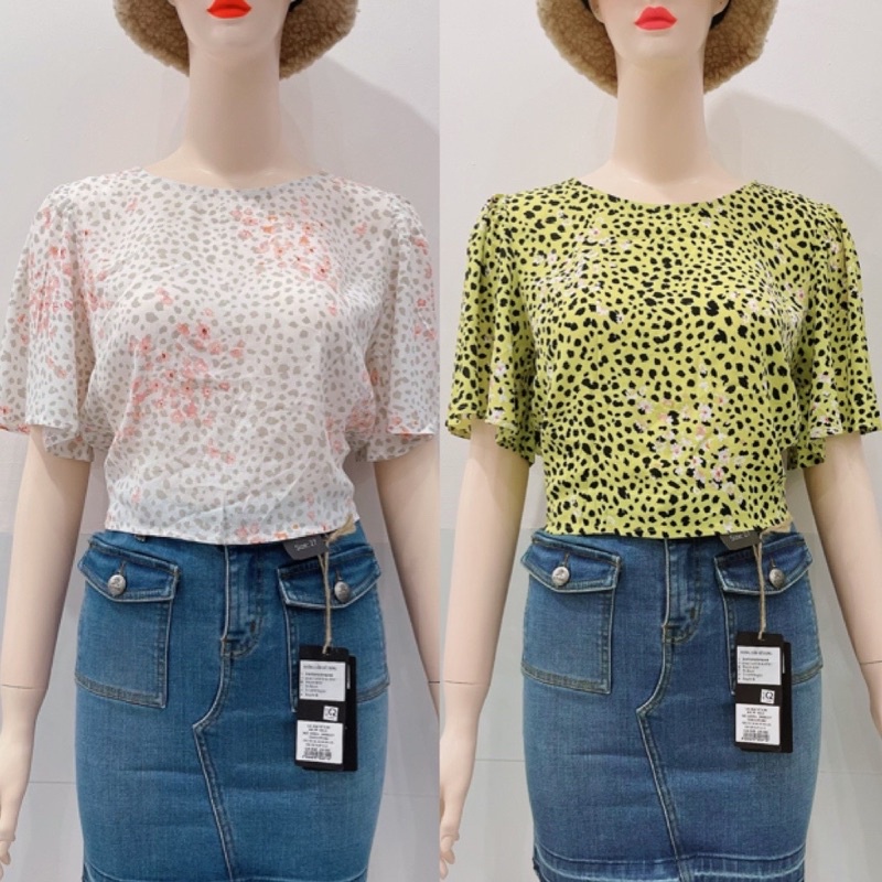Áo croptop nơ sau xuất dư xịn