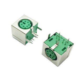 Ổ cắm chuột 6 lõi ps2 tím / xanh lá / đen cho ps2 / ps-2