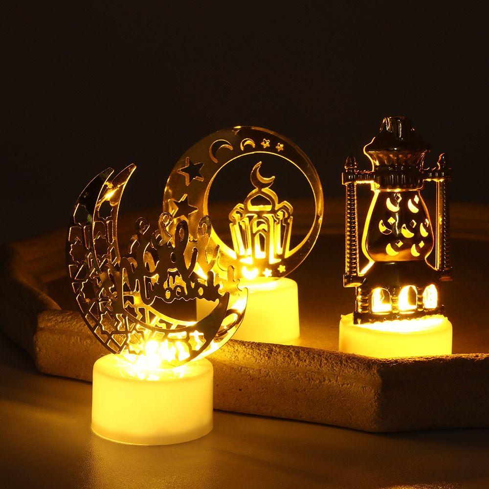 YVE Đèn Trang Trí Lễ Hội Hồi Giáo Hình Ngôi Sao Mặt Trăng