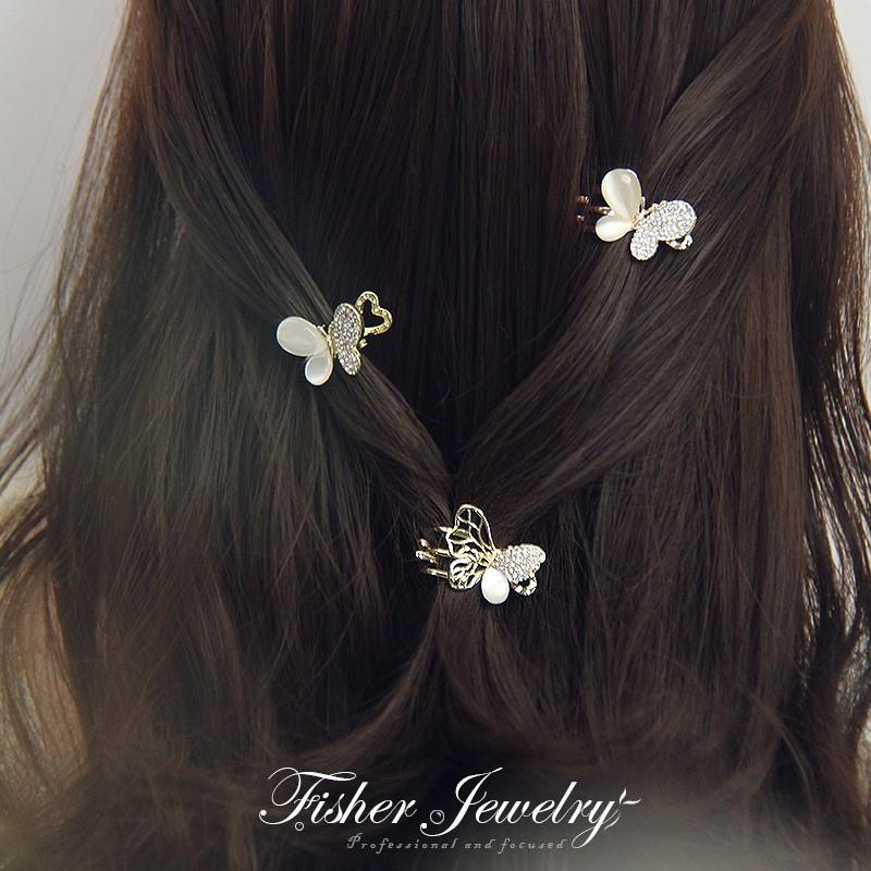 Kẹp Tóc Hình Bướm Đính Đá Dễ Thương Cho Nữ