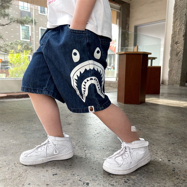 Quần  short jean bé trai, quần bò mềm cho bé 15-32kg