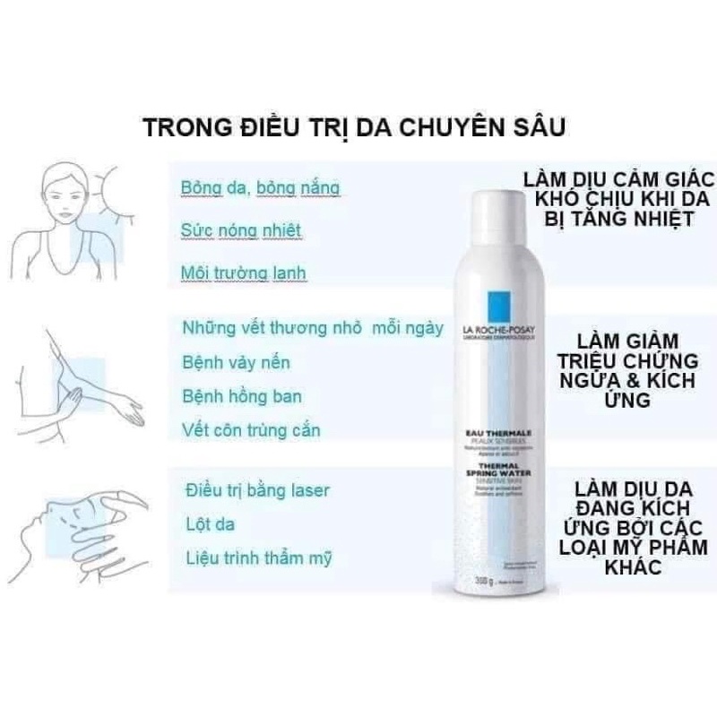 Xịt khoáng làm dịu da, giảm kích ứng La Roche Posay Thermal Spring Water