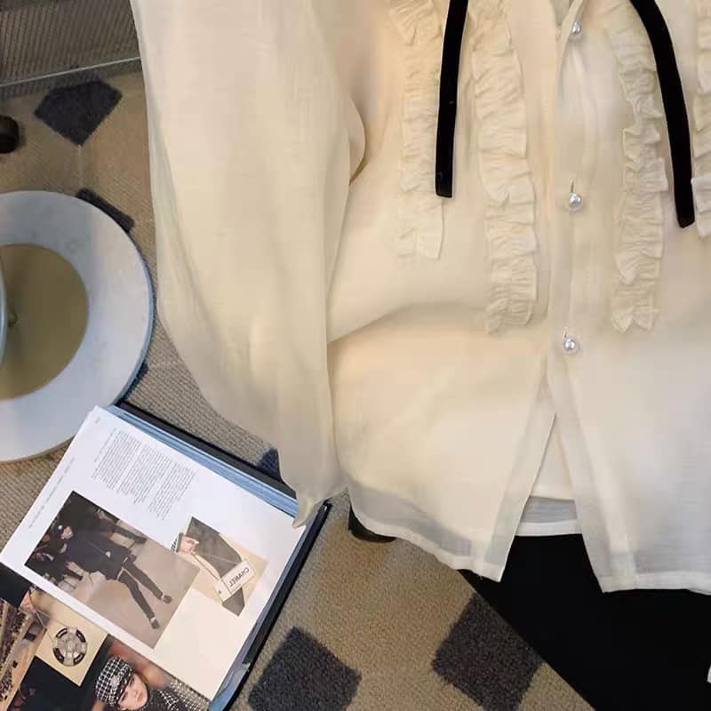 ÁO TƠ XẾP BÈO NGỰC by Mullet