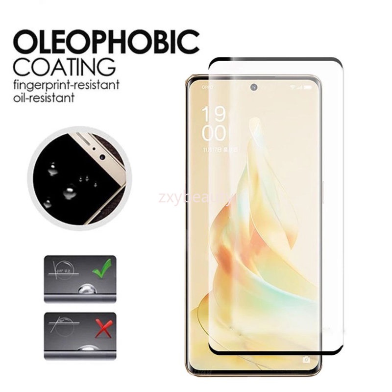 Kính bảo vệ màn hình bằng kính cường lực cong 2in1 full cover cho oppo reno 8t 5g 2023 kính bảo vệ điện thoại cho phim ống kính máy ảnh reno8t 4g