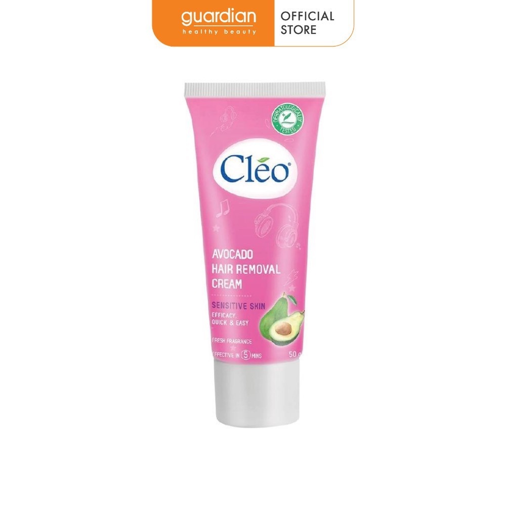 Kem Bơ Tẩy Lông Cho Da Nhạy Cảm Avocado Hair Removal Cream Sensitive Skin Cléo 50Gr