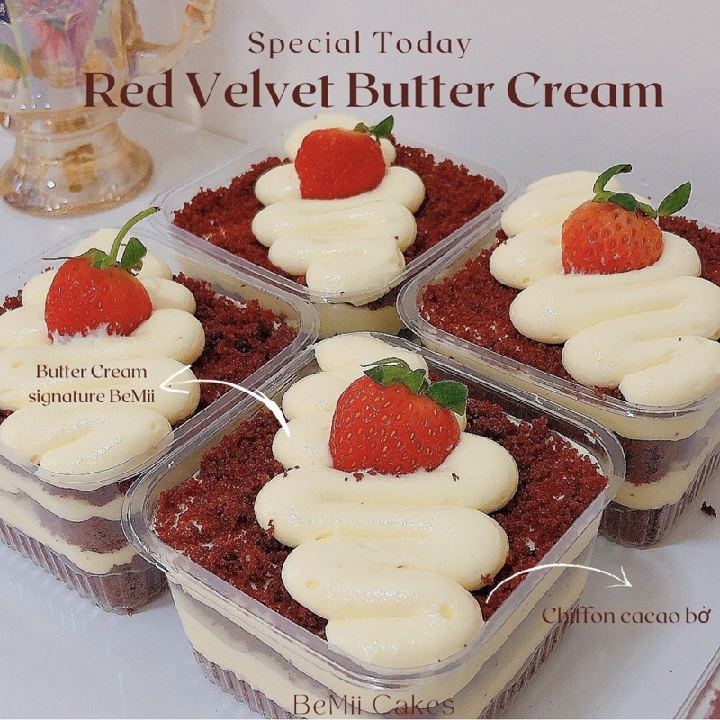 BÁNH NHUNG ĐỎ PHÔ MAI RED VELVET CHEESE