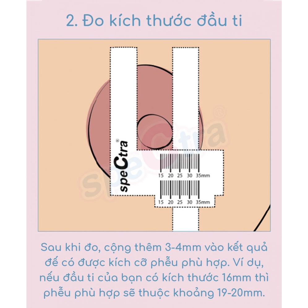 Phễu Hút Sữa Spectra Chính Hãng (Size 20/24/28mm)