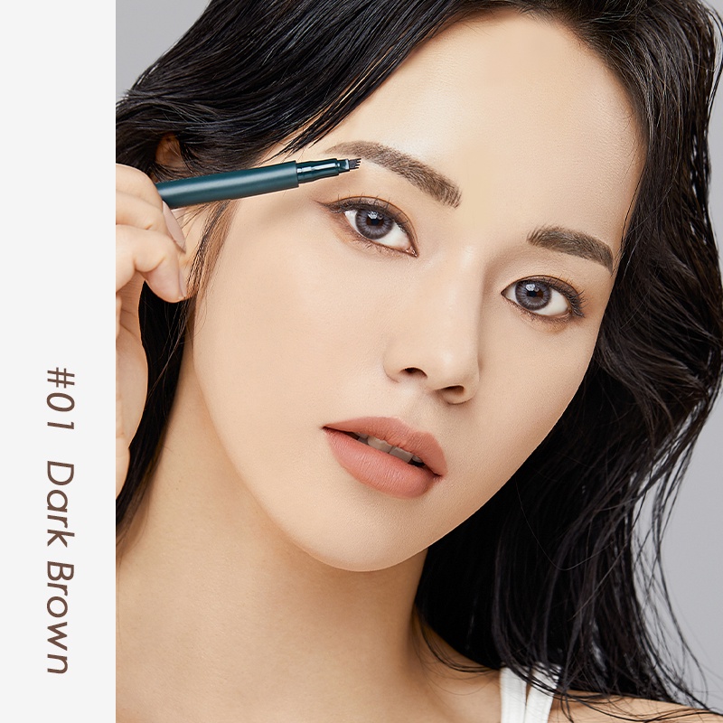 Bút dạ phẩy sợi lông mày chống thấm nước Reel Tattoo Brow Pen 0.9g