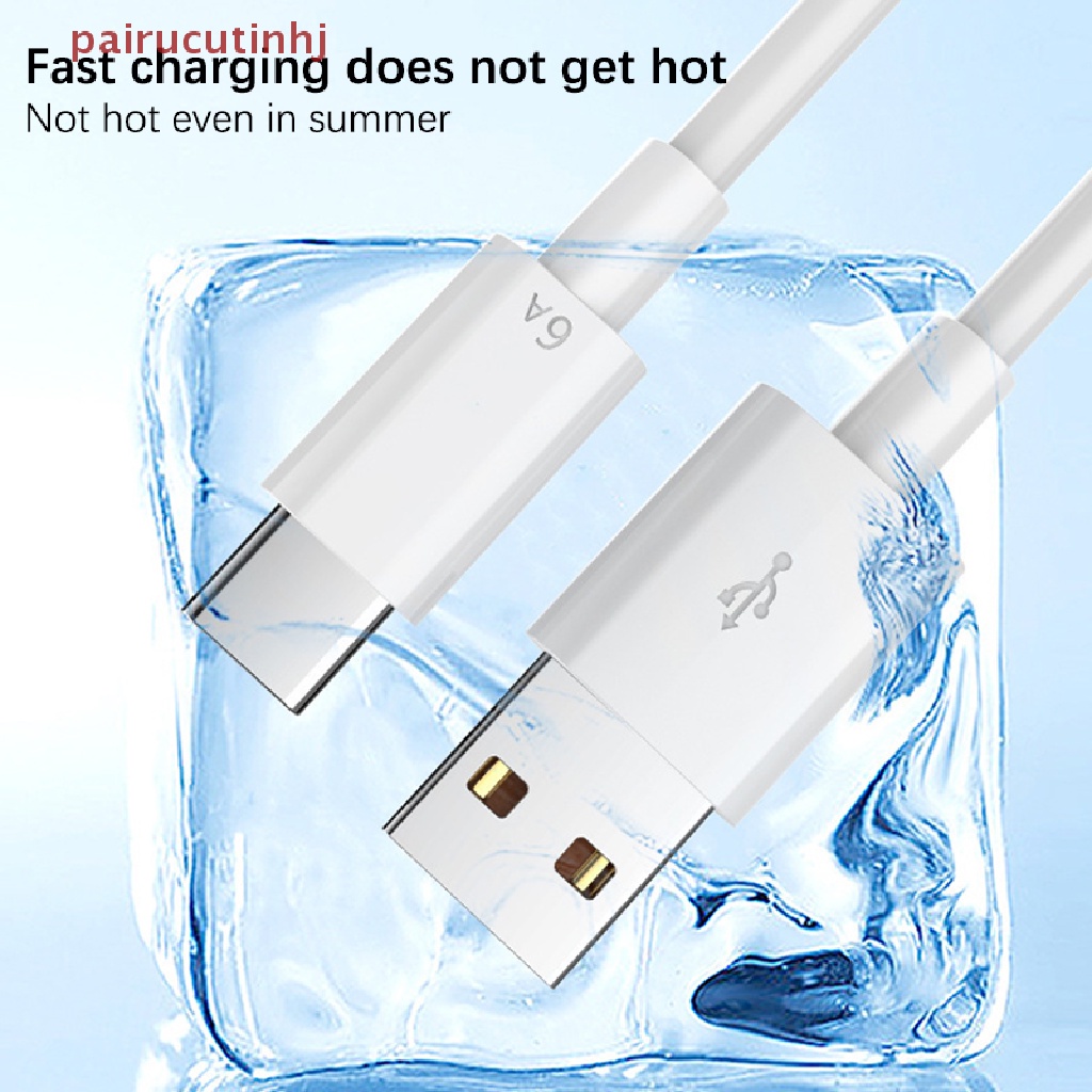 Dây Cáp Sạc Nhanh USB Type-c 1 / 1.5mile 6A 66W Cho xiaomi Samsung Huawei