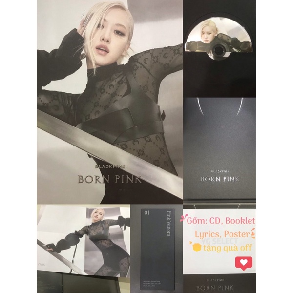 [Official+Album]Blackpink| Bộ ảnh _ Album rỗng ver Digi Rosé Born Pink