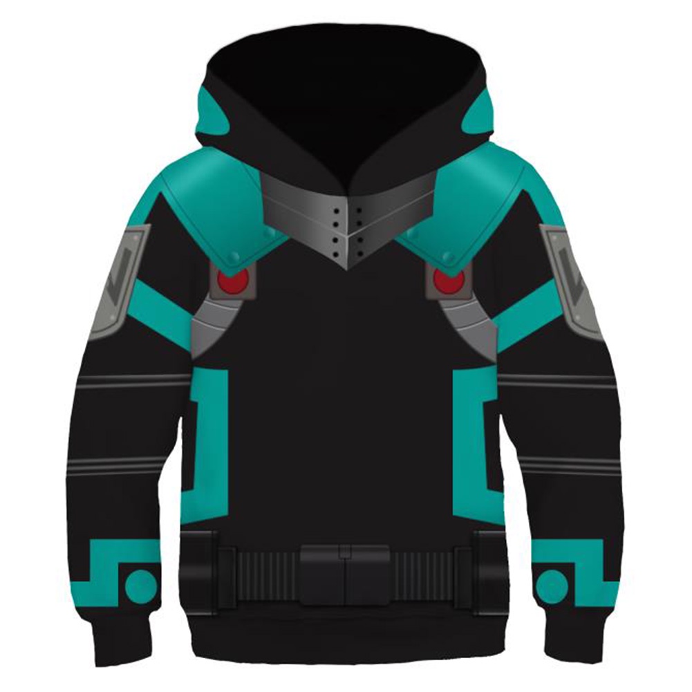 Áo Khoác Hoodie Uyoiun Midoriya Màu Đen Dài 90Cm