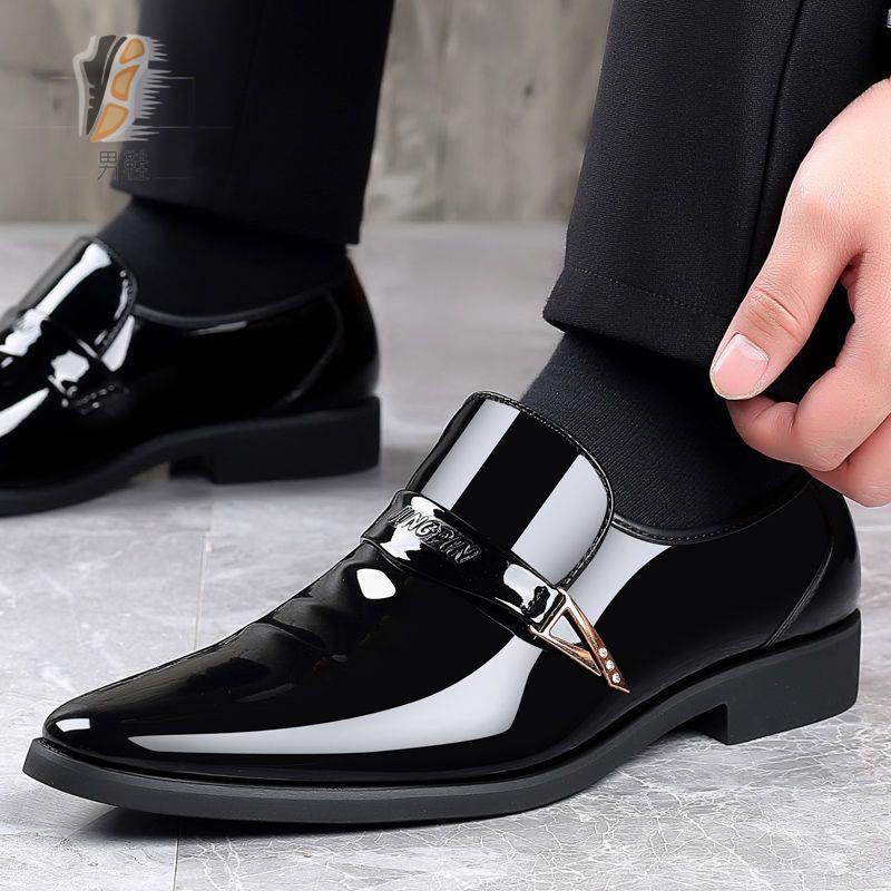 Giày Da Bò Thật Đế Mềm Thoáng Khí Phong Cách Hàn Quốc Cho Nam