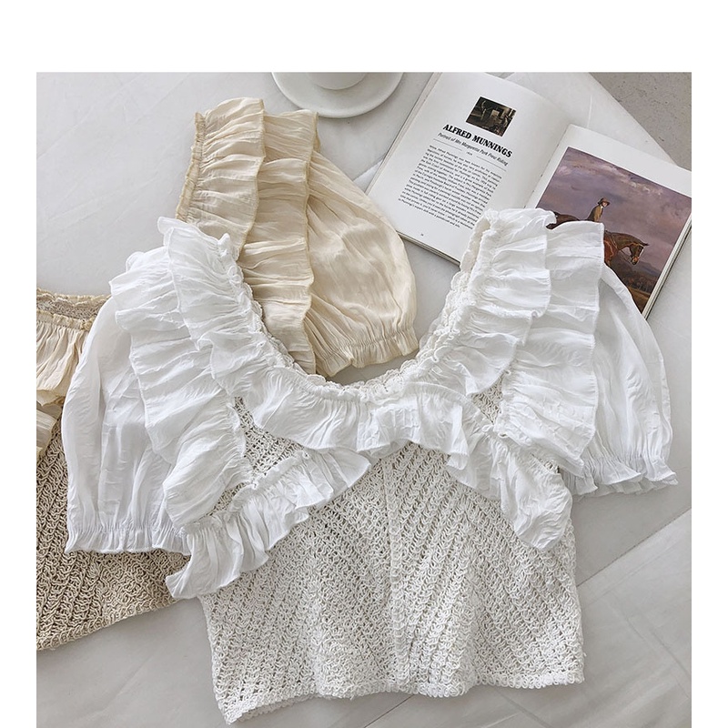 Áo Sơ Mi Chiffon Tay Phồng Phong Cách Hàn Quốc Thời Trang Mùa Hè Hàng Mới 2023 Dành Cho Bạn Nữ