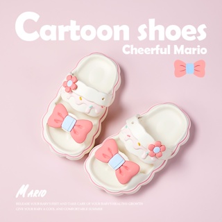 Cheerful Mario Dép Crocs Đế Mềm Chống Trượt In Hình Mario Dễ Thương Cho Bé