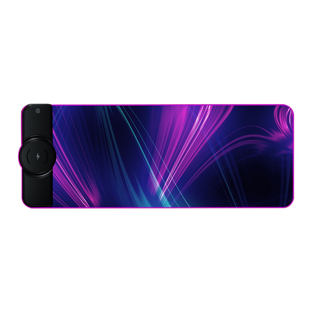 Tấm Lót Chuột Và Bàn Phím Không Dây 15W RGB K9186 Họa Tiết Hoa Hướng Dương Dành Cho Game Thủ