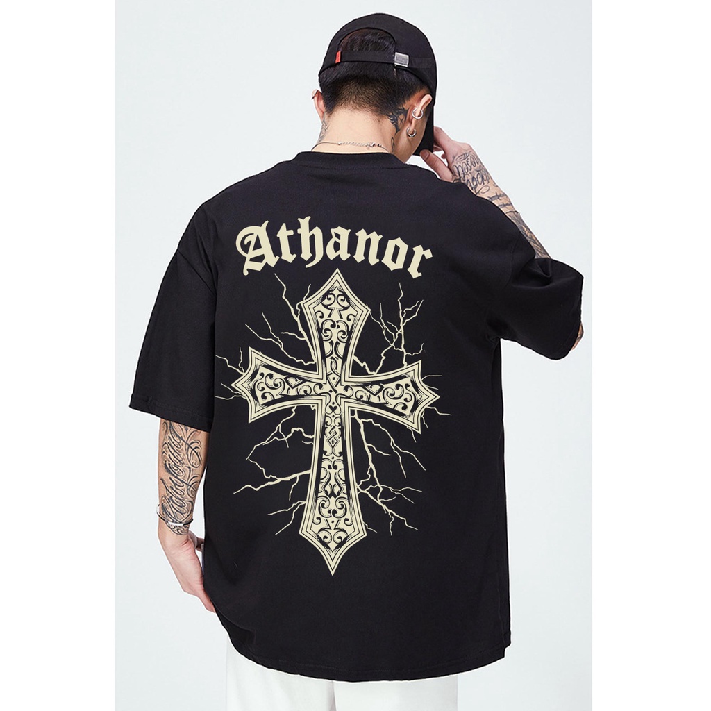 Áo thun ATHANOR Thập Giá chất liệu cotton cao cấp, Áo Phông Unisex Nam Nữ