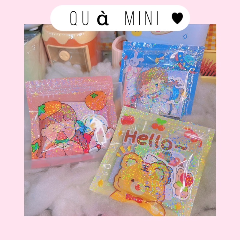 Bộ quà tặng đồ dùng học tập hình dán trang tri dễ thương