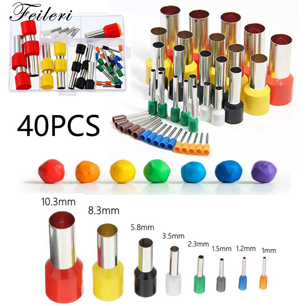 Set 40 Dụng Cụ Đục Lỗ Tạo Hình Đất Sét 1mm-10mm