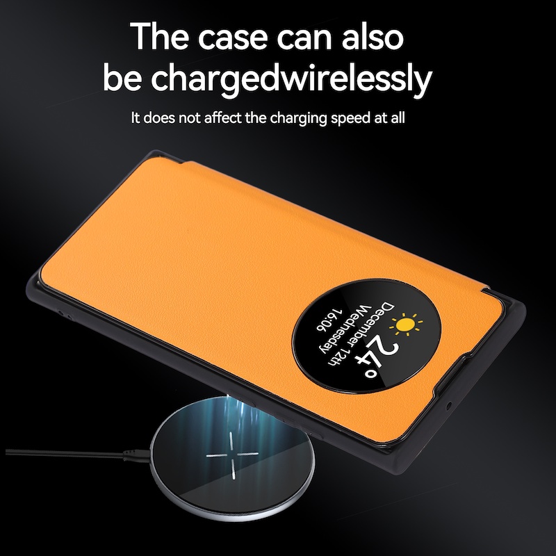 Bao Da Điện Thoại Nắp Lật Thông Minh Có Ngăn Đựng Thẻ Cho Samsung S23 Ultra S22 Ultra S21