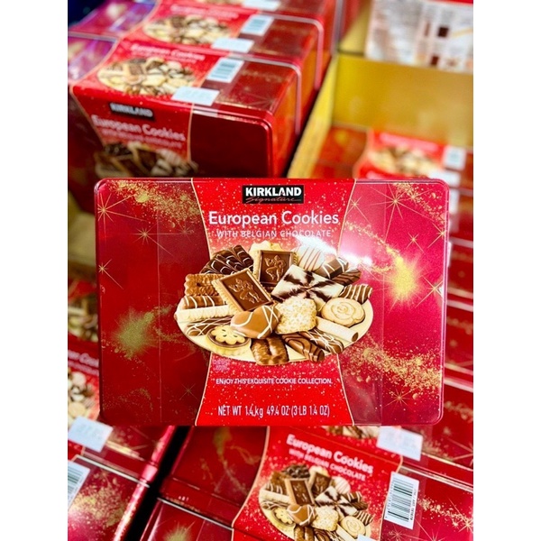 Bánh qui Kirkland European Cookies hộp 1,4kg
