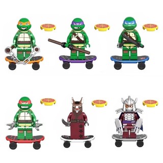 Bộ mô hình Lego 6 cái hình Rùa Teenage Mutant Ninja