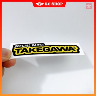 Tem TAKEGAWA Dán Xe Siêu Ngầu [8cm x 2cm]