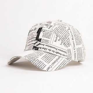 Unisex Newspaper Embroidered Cap