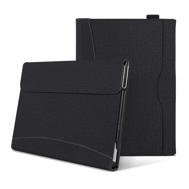 Trường hợp kinh doanh cho Microsoft Surface Pro 7 6 5 4 12,3 inch Surface Pro 8 9 13 inch Vỏ bọc da Pu Surface Go 2 3 10.5 Business Sleeve Fundas