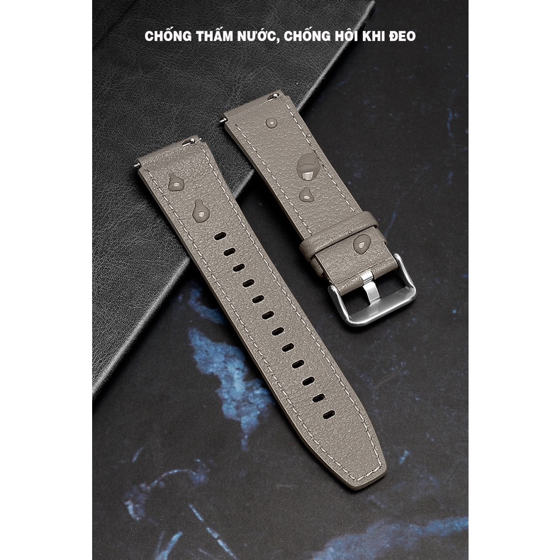 DÂY DA 22MM DÀNH CHO HUAWEI WATCH GT SANG XỊN MỊN NHƯ DÂY THEO MÁY