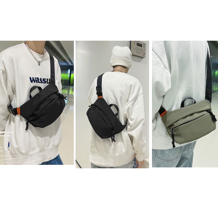 Túi Thể Thao Đeo Chéo Ngực Chất Liệu Nylon Sức Chứa Lớn Thời Trang Cho Nam