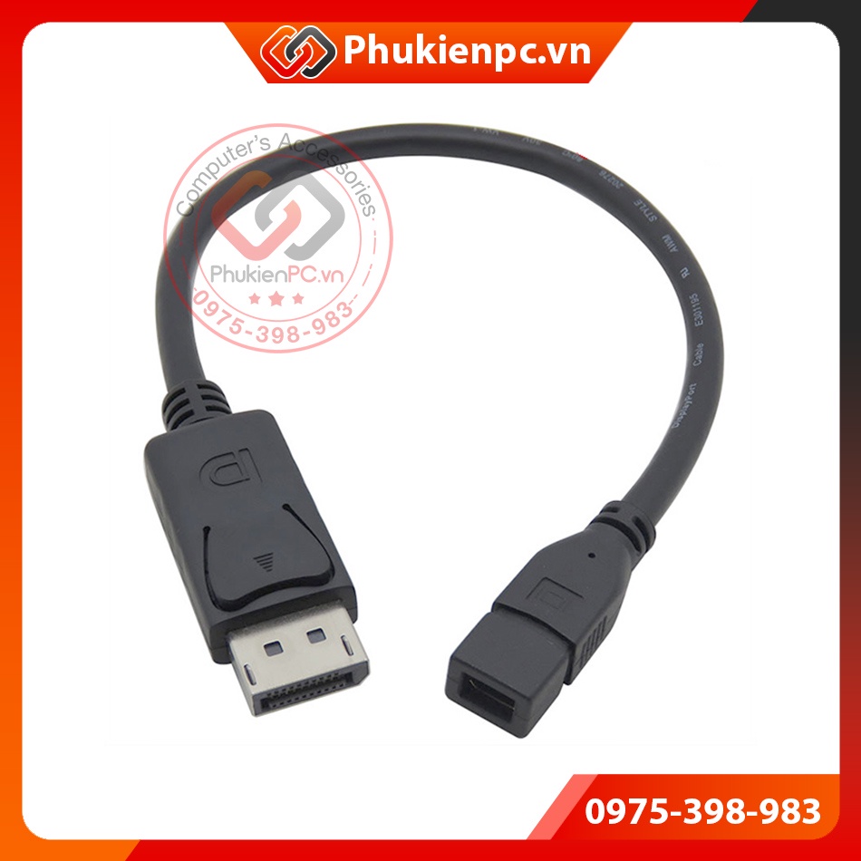 Cáp chuyển đổi Displayport đực sang Mini Displayport cái cho Apple Cinema Display, Adapter Mini displayport to VGA, HDMI