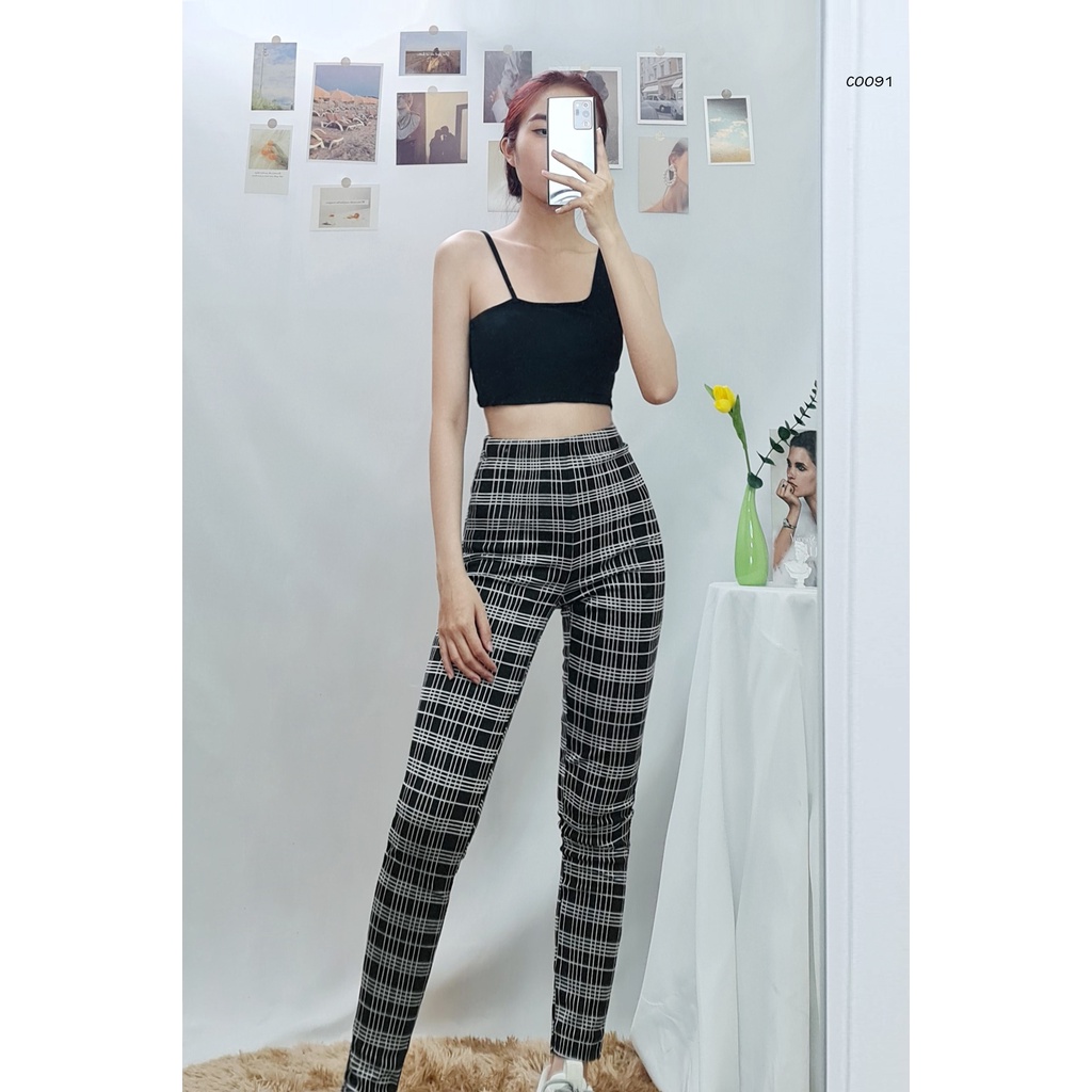 C0091 - Quần legging F21 phối sọc kiểu