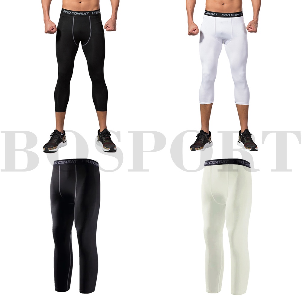 BOSPORT 40-100KG QUẦN GIỮ NHIỆT COMBAT PRO LEGGING NAM DÁNG LỬNG MÀU ĐEN