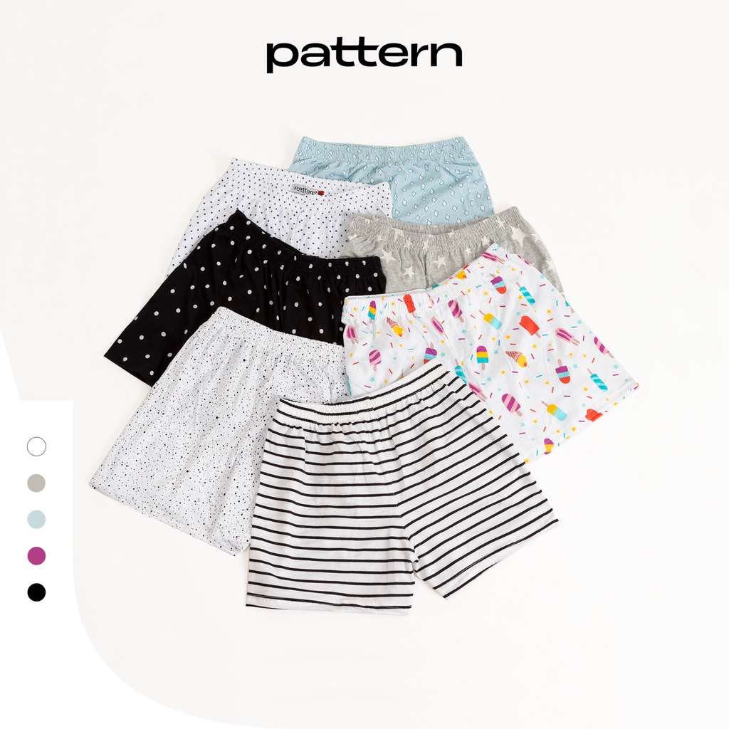 [Mã FATREND2810 giảm đến 30k tối đa 99k] Quần short ngủ mặc nhà PATTERN nhiều màu sắc PQ012