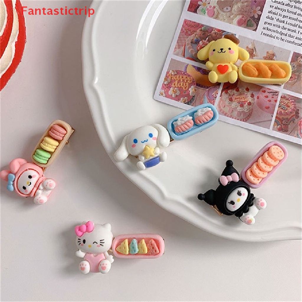 Set 2 Kẹp Tóc Hình Thú Hoạt Hình Dễ Thương Cho Bé Gái