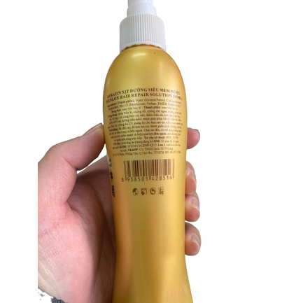 Xịt dưỡng tóc siêu mềm mượt karatin Kenlox 180ml