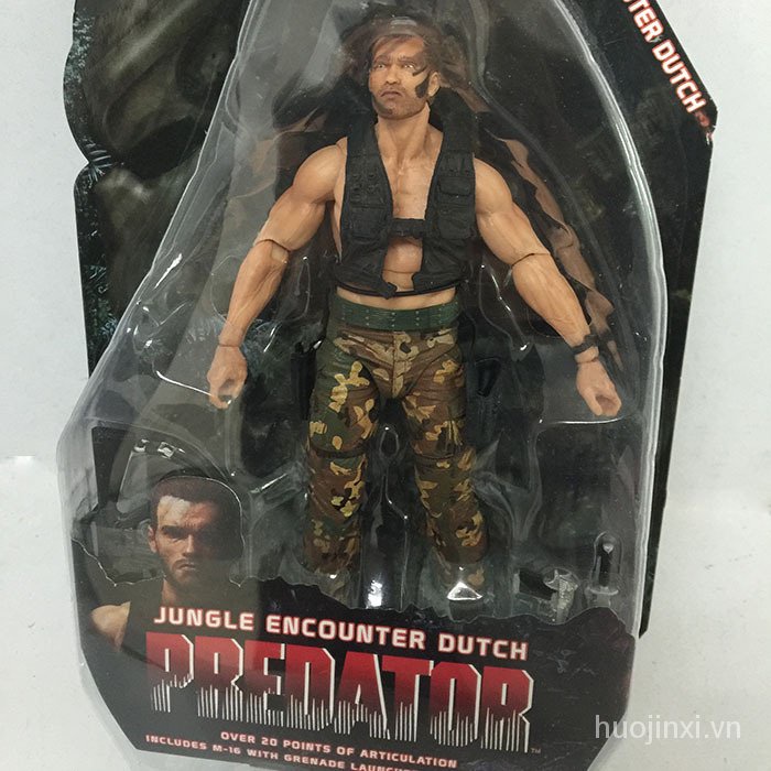 Mô Hình Đồ Chơi Nhân Vật Predator 23.3cm Kỉ Niệm 25 Năm NECA 9th B3UB