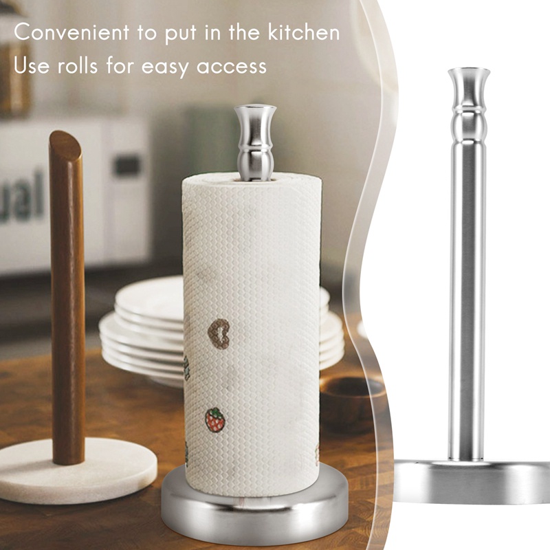 Giá Đỡ Khăn Giấy Bằng Thép Không Gỉ Tiện Dụng Cho Nhà Bếp