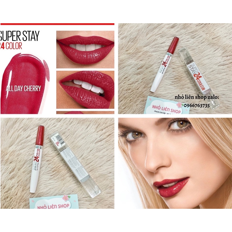 Son Maybelline Superstay 24h Color 2Step Liquid  mỹ