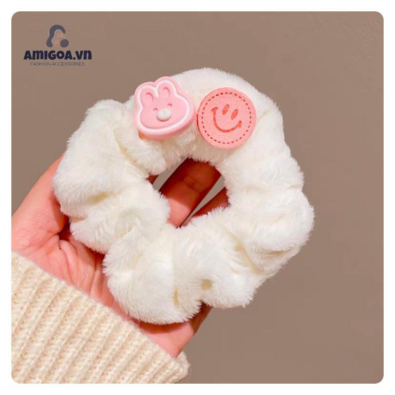 ✨✨Dây Cột Tóc Lông Nhung Dễ Thương Xinh Xắn Dành Cho Nữ