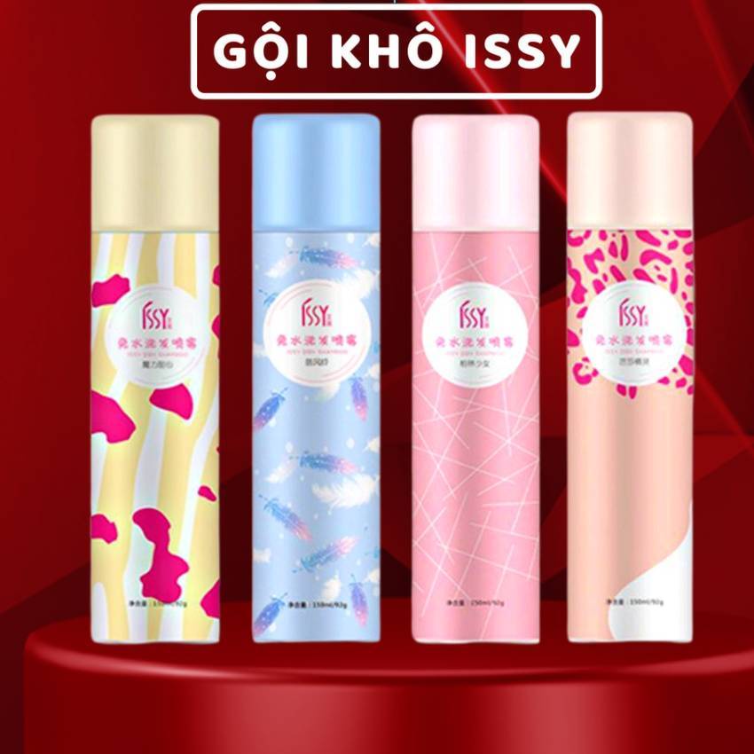 Dầu gội khô ISSY 150ml dạng xịt dầu gội đầu khô nữ không bết dính phồng tóc nội địa trung ILY | BigBuy360 - bigbuy360.vn