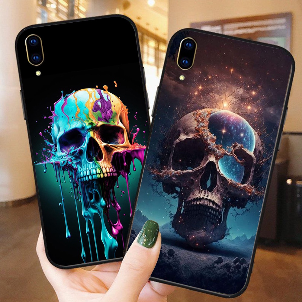 Ốp lưng vivo v11 / vivo v11i in hình bộ xương hắc ám necromancer