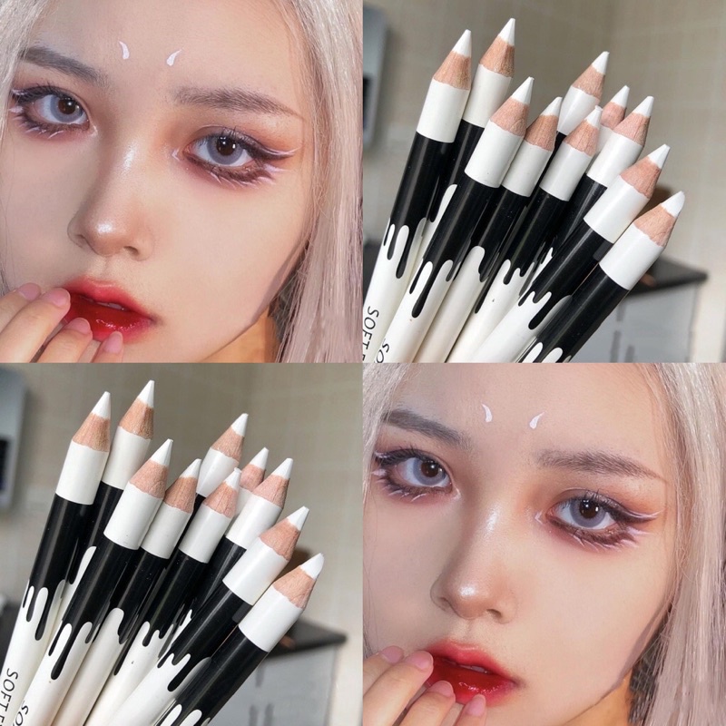 Chì kẻ mắt màu trắng lâu trôi