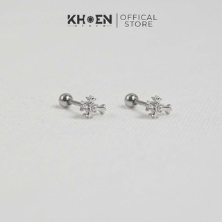 Khuyên Thánh giá nhỏ 1 đá - Hợp kim - Khoen Store