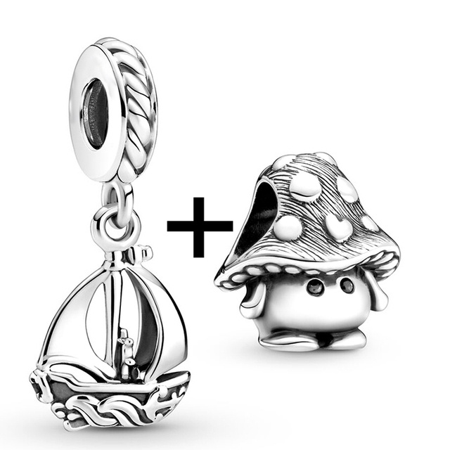 Dây Chuyền / Vòng Tay Chuỗi Hạt Màu Bạc Mặt Hình Động Vật / Cú / Chó / Chó Màu Sắc