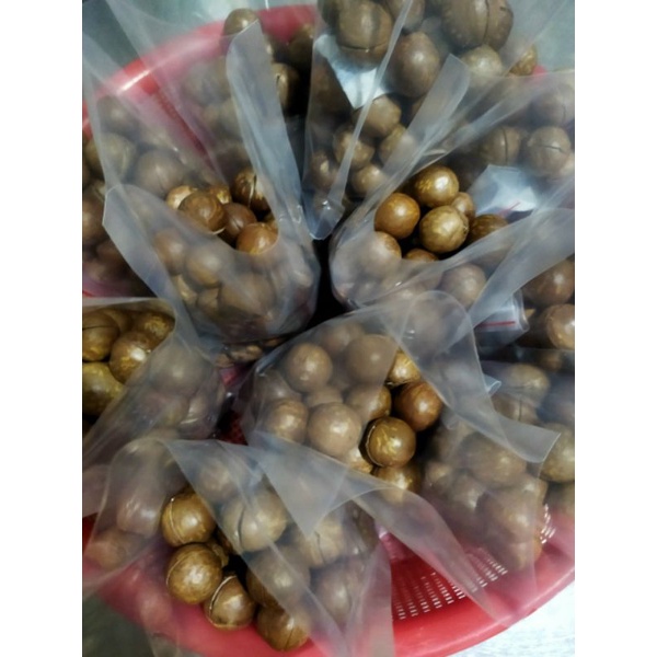 1kg Hạt Macca Sạch Gia Lai, Hạt sấy nứt vỏ hạt to, nhân to sấy chín, nhân nhỏ sấy chín, nhân sống làm sữa hạt